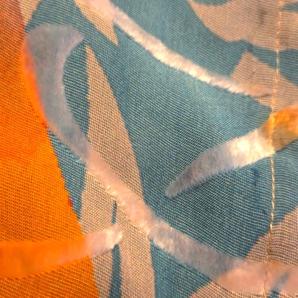 Citron Santa Monica Colorful Floral Silk Top - Picture 9 of 10